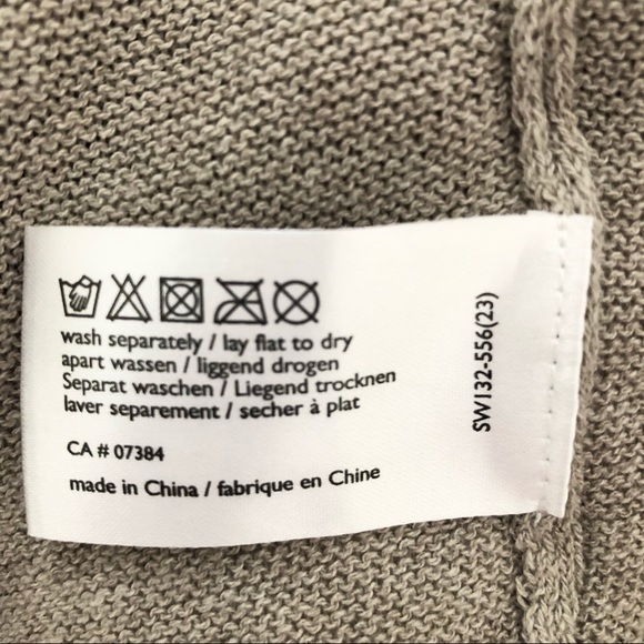 Mid-Length Cotton-Blend Cardigan Beige Size Small - Picture 8 of 8